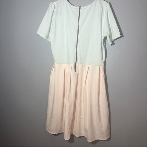 lularoe amelia dress NWT Plus Size 3xl Mint And White - Picture 6 of 6